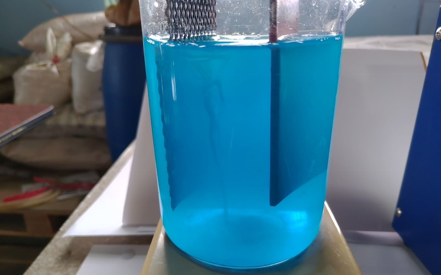 硫酸銅廢液處理照片